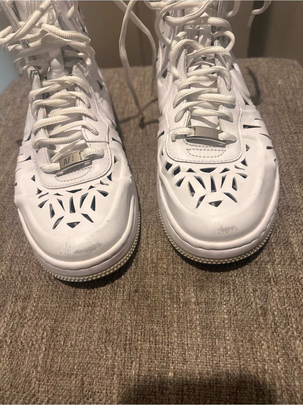 Laser Cut Air Force 1 Sneakers